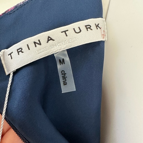 NWT- Trina Turk Velvet Top with Bell Sleeves -Medium - Picture 5 of 6